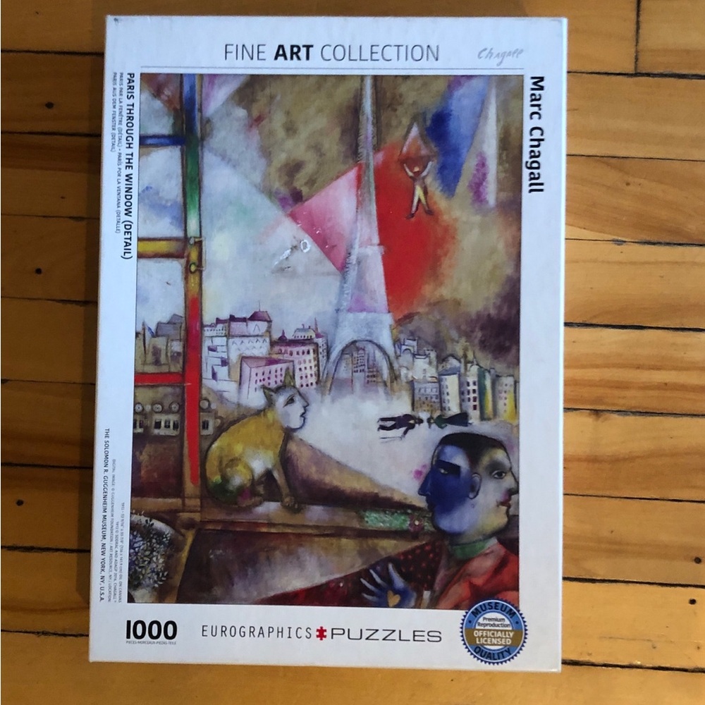 Marc Chagall Paris Through The Window 1000 Piece Fine Art Jigsaw Puzzle